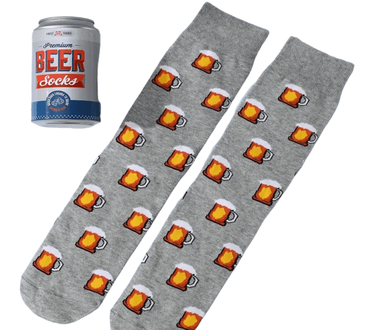 Calcetines cerveza en lata