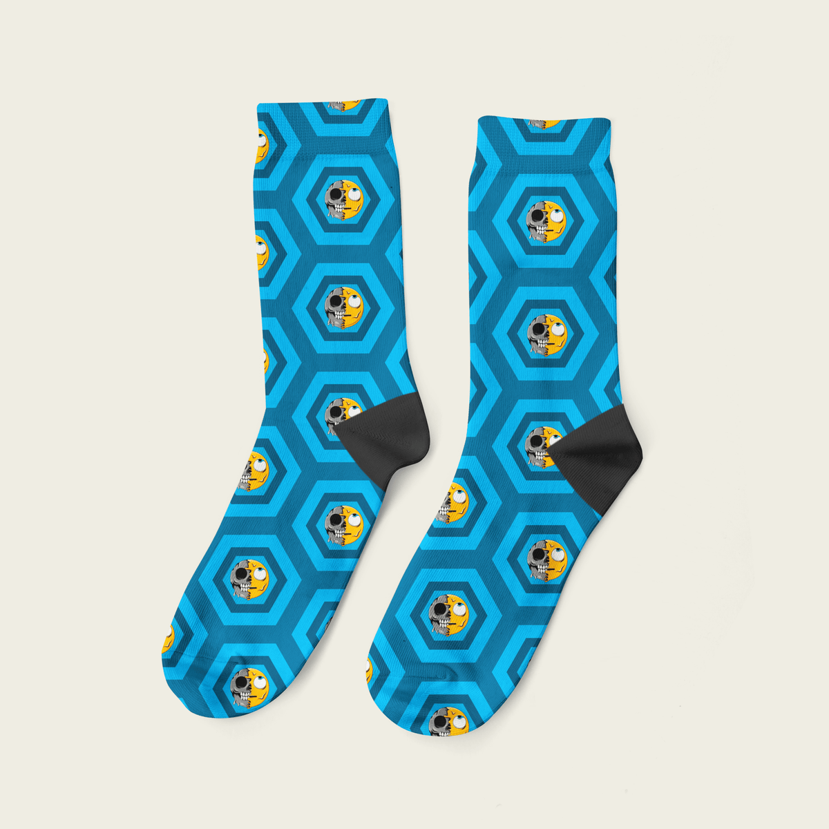 Smiley Calavera - Yuyubee Socks - Calcetin Sock
