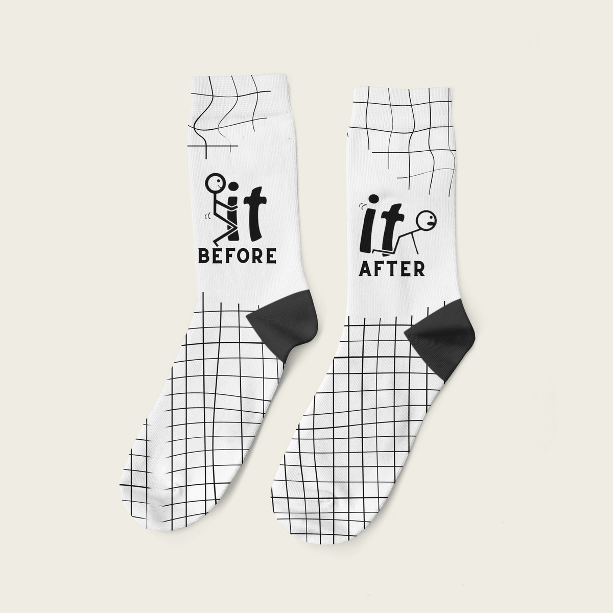 Before & After - Yuyubee Socks - Calcetin Sock