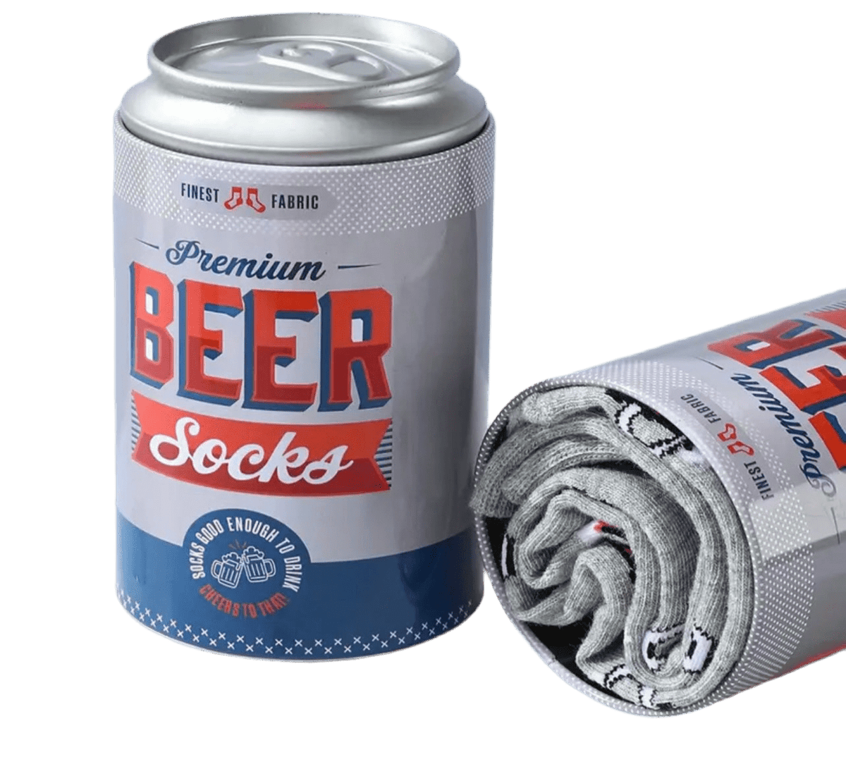 Calcetines cerveza en lata
